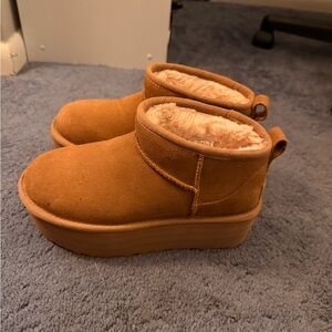 UGG Tan Kids Slippers